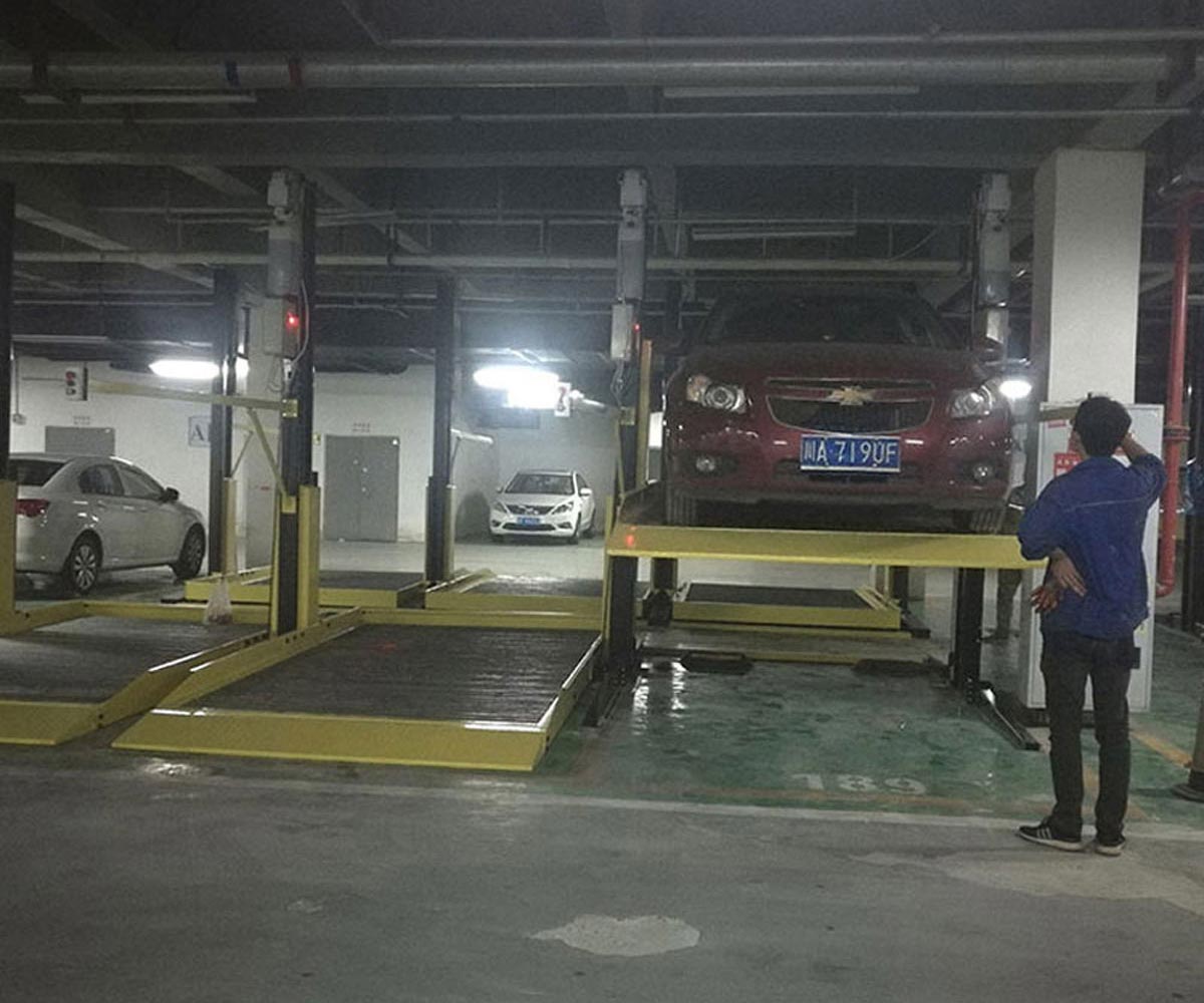 黔江簡易升降式立體車庫停車設(shè)備改造