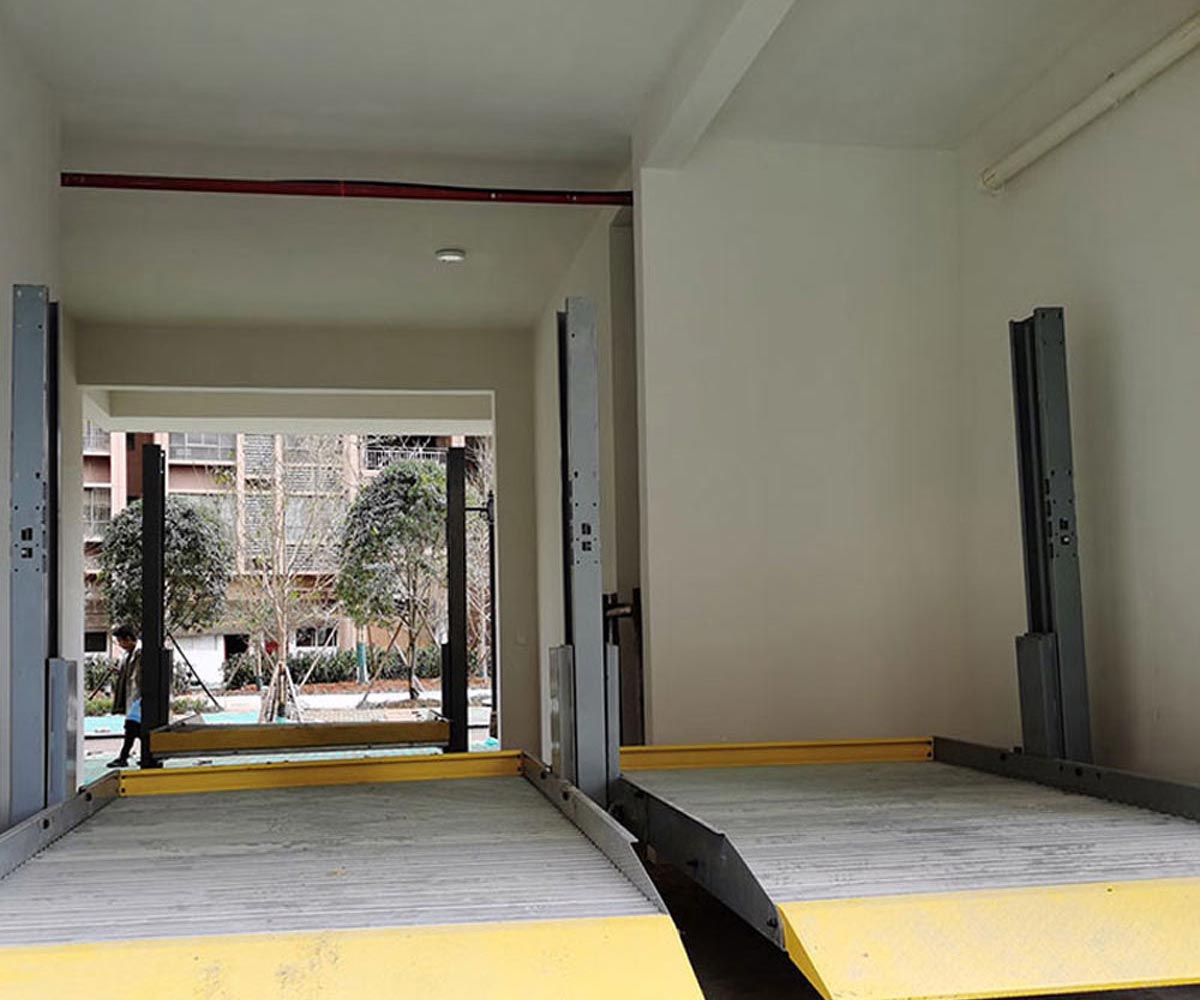 云南雙柱升降式停車立體車庫改造