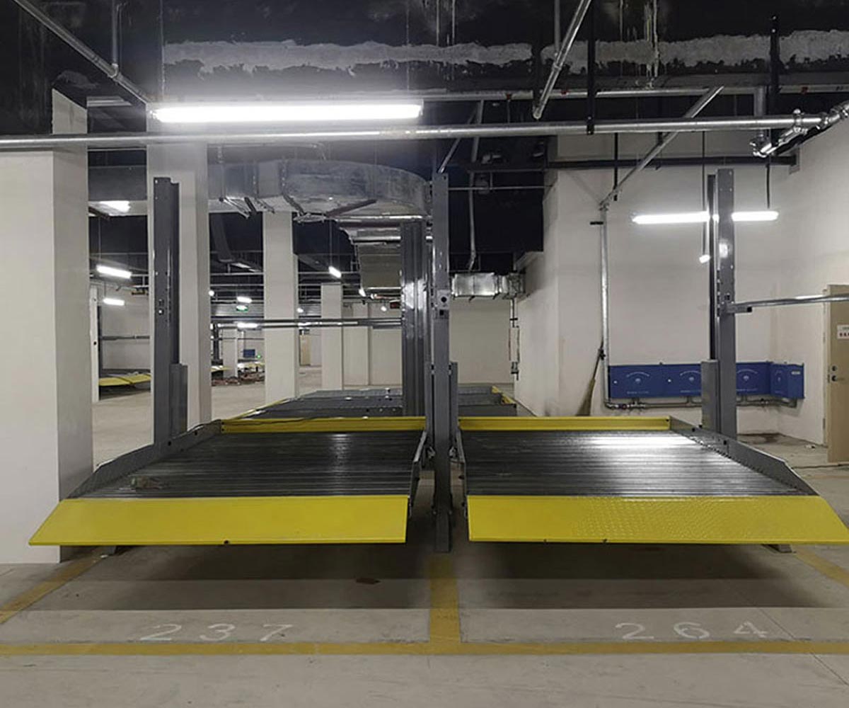 云南兩層簡易式機械式停車庫回收