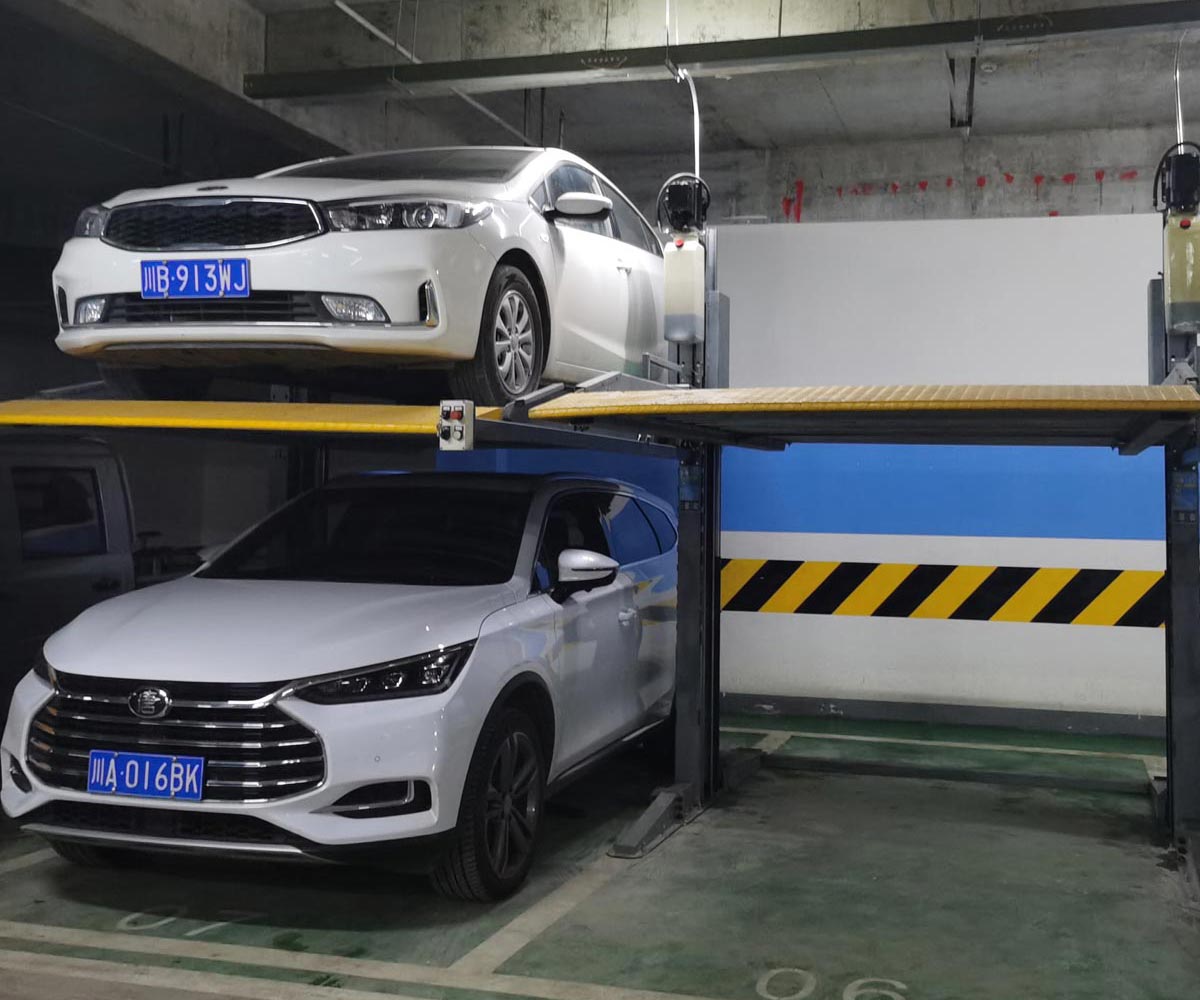 郫都機(jī)械立體車庫(kù)的停車系統(tǒng)