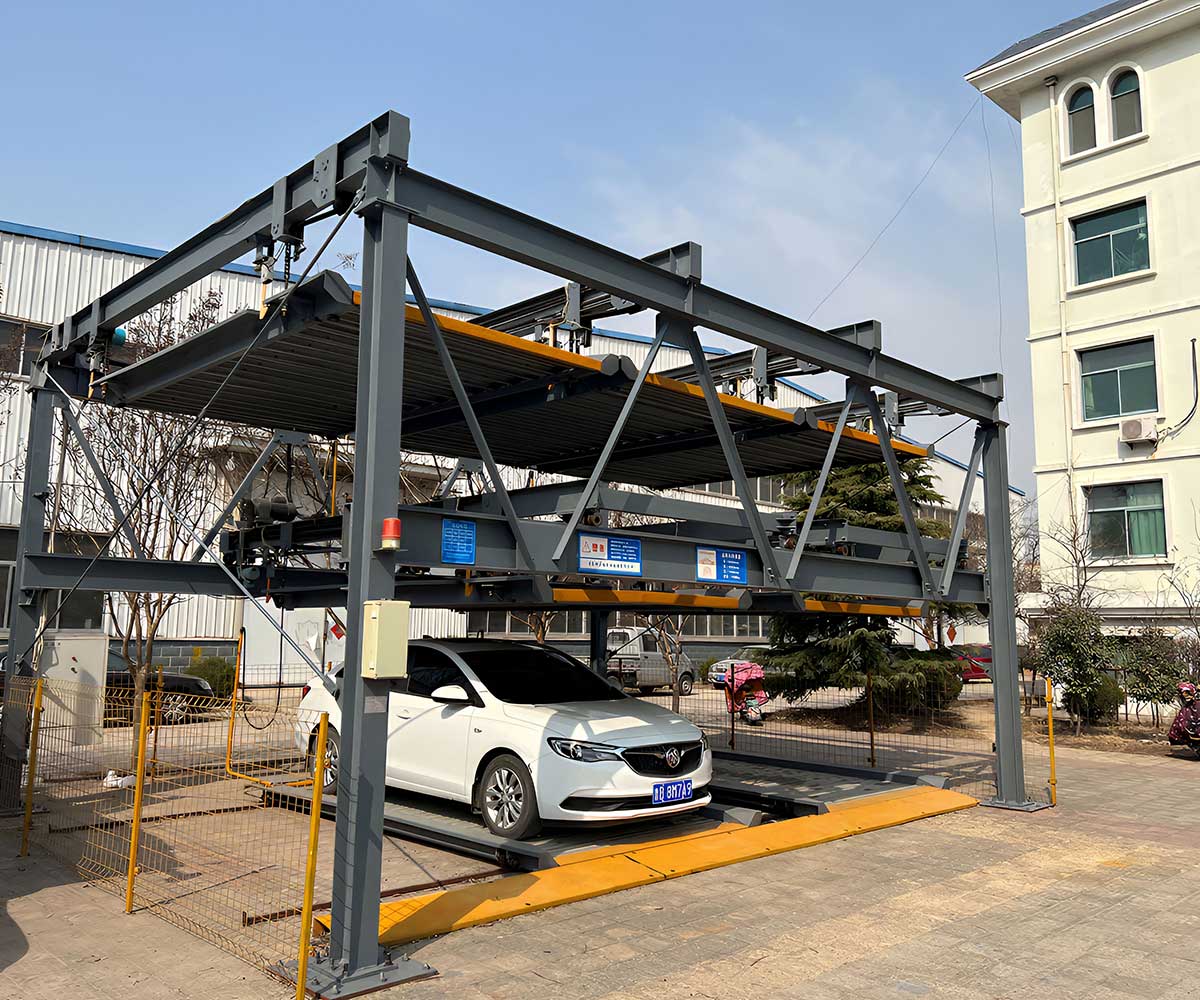 崇信四柱停車設(shè)備運行原理分析