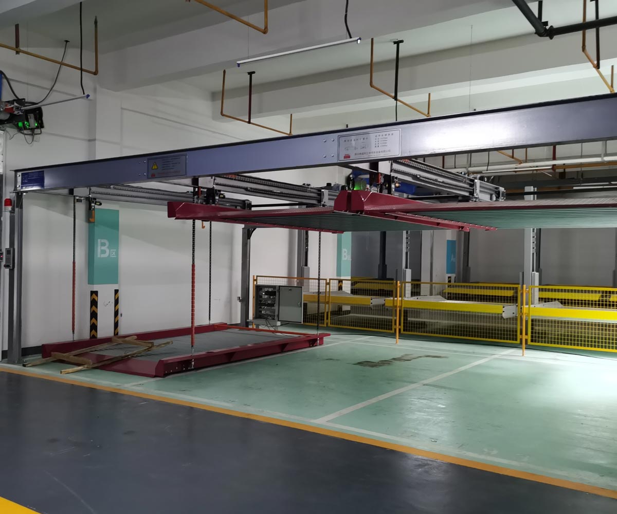 云南兩層簡易升降機械式停車庫
