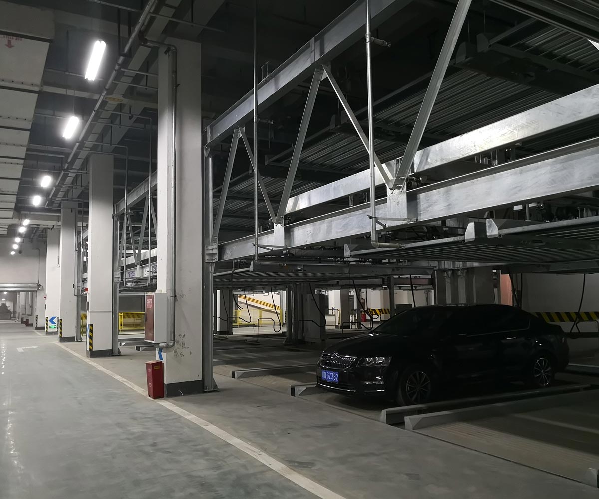 云南七層升降橫移式立體停車設備
