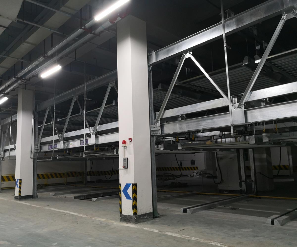 云南梳齒交換升降橫移式立體停車設備